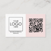 QR Code Voor en Achter Zakelijke Logo Professionee Visitekaartje (Achterkant)