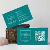 QR Code Voor en Achter Zakelijke Logo Professionee Visitekaartje