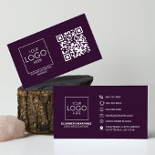 QR Code Voor en Achter Zakelijke Logo Professionee Visitekaartje