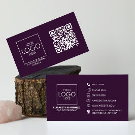 QR Code Voor en Achter Zakelijke Logo Professionee Visitekaartje