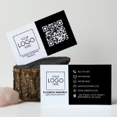 QR Code Voor en Achter Zakelijke Logo Professionee Visitekaartje
