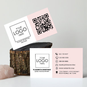 QR Code Voor en Achter Zakelijke Logo Professionee Visitekaartje
