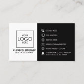 QR Code Voor en Achter Zakelijke Logo Professionee Visitekaartje (Voorkant)