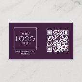 QR Code Voor en Achter Zakelijke Logo Professionee Visitekaartje (Achterkant)