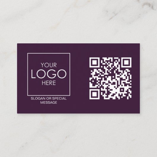 QR Code Voor en Achter Zakelijke Logo Professionee Visitekaartje (Achterkant)