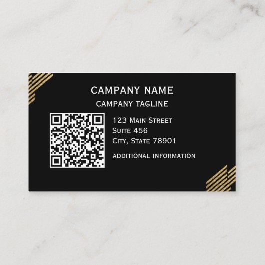 QR-code voor- en achterkant Visitekaartjes (Achterkant)