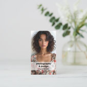 QR-code voor fotografie Contactkaartje (Staand voorkant)