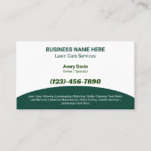 QR-code voor gazonverzorging en landschapsdiensten Visitekaartje (Voorkant)