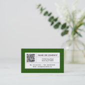 QR-code voor groene vleid Visitekaartje (Staand voorkant)