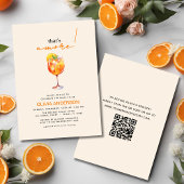 QR-code voor het Amore Spritz-Vrijgezellenfeest Kaart