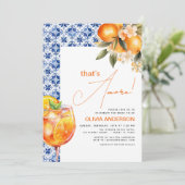 QR-code voor het Amore Spritz-Vrijgezellenfeest Kaart (Staand voorkant)