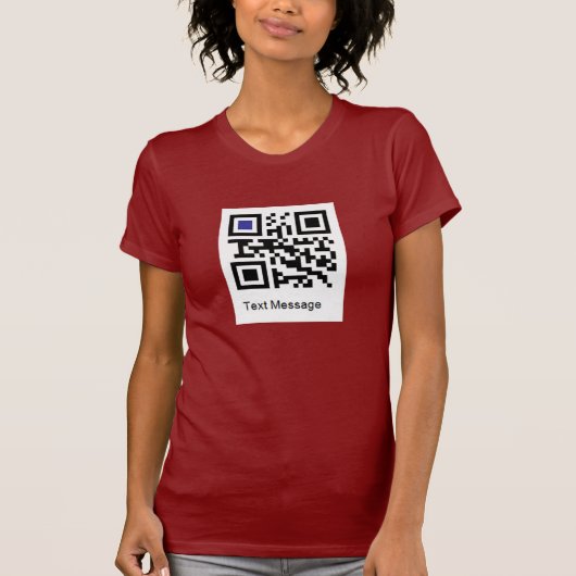 QR-code voor " I AM A LESBIAN " T-shirt (Voorkant)