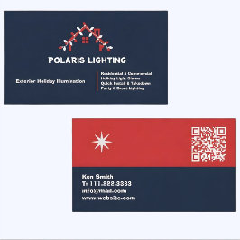 🎄✩ ₊˚🦌⊹♡ QR-code voor installatie van kerstverli Visitekaartje
