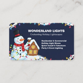 🎄 QR-code voor installatie van kerstverlichting Visitekaartje