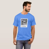 QR-code voor JE BENT EEN IDIOOT! T-shirt (Voorkant volledig)