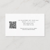 QR-code voor Kaart voor zakelijke clientbenoeming  Visitekaartje (Achterkant)