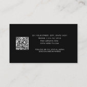 QR-code voor Kaart voor zakelijke clientbenoeming  Visitekaartje (Achterkant)