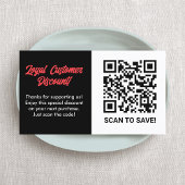 QR-code voor klantenloyaliteitskorting Visitekaartje