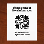 QR-code voor klantinformatie op een Flyer<br><div class="desc">QR-codes op flyers om aan klanten te distribueren.</div>