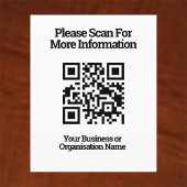 QR-code voor klantinformatie op een Flyer