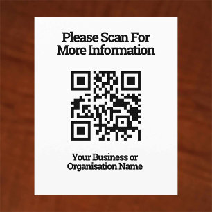 QR-code voor klantinformatie op een Flyer