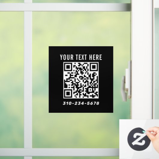 QR-code voor kleine zakelijke marketingvensters Raamsticker (Huis)
