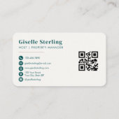 QR-code voor korte termijn verhuur - Professional Visitekaartje (Achterkant)