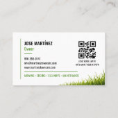 QR-code voor landschapsdiensten Visitekaartje (Achterkant)