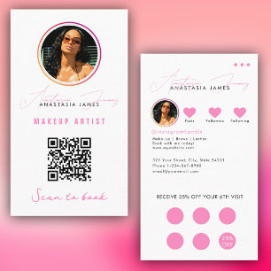 QR-code voor loyaliteit bij kleine bedrijven Visitekaartje