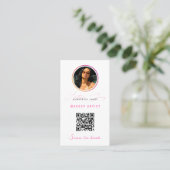 QR-code voor loyaliteit bij kleine bedrijven Visitekaartje (Staand voorkant)