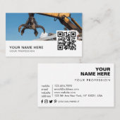 QR-code voor metaalrecycling Visitekaartje (Voorkant / Achterkant)