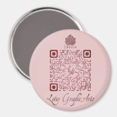 QR-code voor multi-purpose gebruik Magneet (Voorkant / Achterkant)