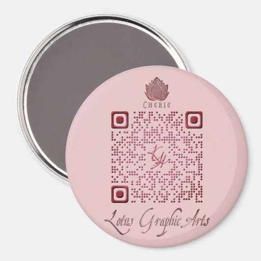 QR-code voor multi-purpose gebruik Magneet (Voorkant / Achterkant)