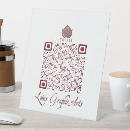 QR-code voor multi-purpose gebruik Reclamebord Met Voetstuk