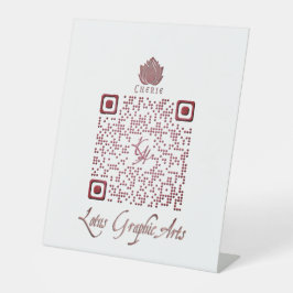 QR-code voor multi-purpose gebruik Reclamebord Met Voetstuk