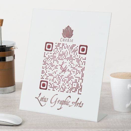 QR-code voor multifunctioneel gebruik Reclamebord Met Voetstuk (Insitu)