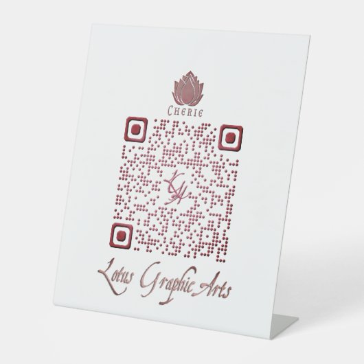 QR-code voor multifunctioneel gebruik Reclamebord Met Voetstuk (Voorkant)