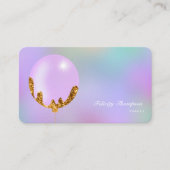 QR-code voor Paarse en gouden gebeurtenisplanner Visitekaartje (Voorkant)