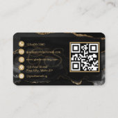 QR-code voor permanente make-up artiest Visitekaartje (Achterkant)