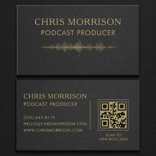 QR-code voor podcastproducent Zwart Goud  Visitekaartje