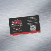 QR-code voor professioneel transportbedrijf Magnetisch Visitekaartje (Voorbeeld)