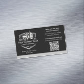 QR-code voor professioneel transportbedrijf Magnetisch Visitekaartje (Voorbeeld)