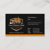 QR-code voor professioneel transportbedrijf Visitekaartje (Voorkant)