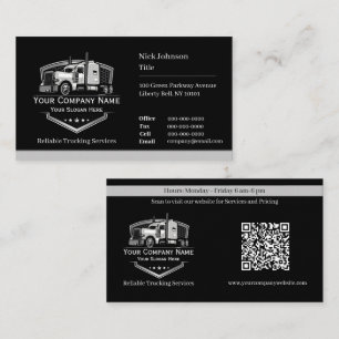 QR-code voor professioneel vrachtwagenvervoerbedri Visitekaartje