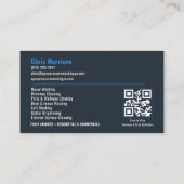 QR-code voor professionele drukwasdiensten Visitekaartje (Achterkant)