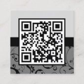 QR-code voor professionele klever Vierkante Visitekaartje (Voorkant)