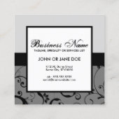 QR-code voor professionele klever Vierkante Visitekaartje (Achterkant)