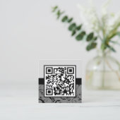 QR-code voor professionele klever Vierkante Visitekaartje (Staand voorkant)