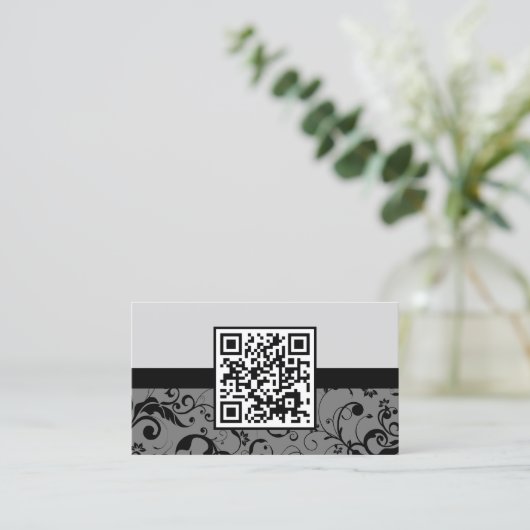 QR-code voor professionele klever Visitekaartje (Staand voorkant)