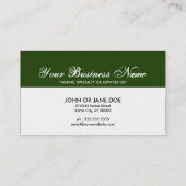 QR-code voor professionele klever Visitekaartje (Achterkant)